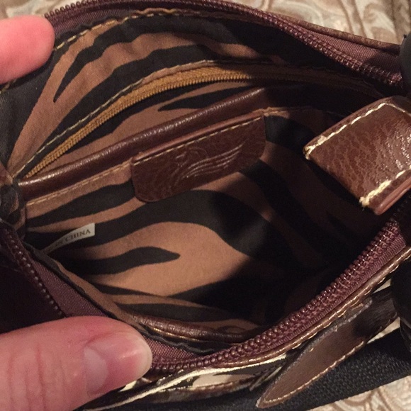 Animal print handbag with coin purse - Picture 2 of 8